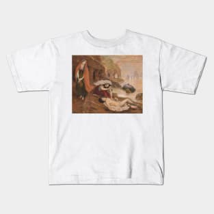 Finding of Don Juan by Haidee by Ford Madox Brown Kids T-Shirt